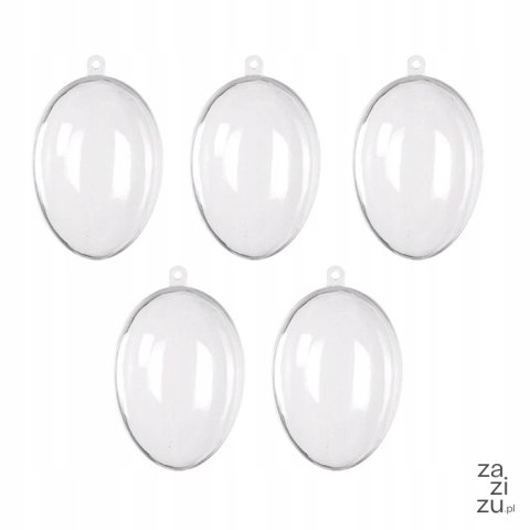 Jajko plastikowe składane 7,5cm - 5 kompletów | EGA-16123 Jajko plastikowe składane 7,5cm - 5 kompletów | EGA-16123