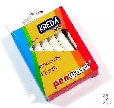 Kreda szkolna 12szt. biała | MF1233 Kreda szkolna 12szt. biała | MF1233