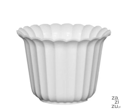 Osłonka /doniczka muszelka 18cm BIAŁA Osłonka /doniczka muszelka 18cm BIAŁA