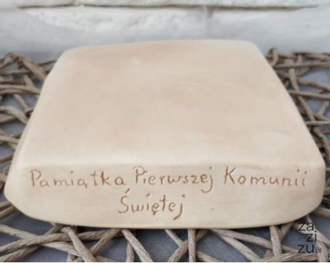 Podstawka/podstument Pamiątka Komunii Świętej 15x15cm Podstawka/podstument Pamiątka Komunii Świętej 15x15cm