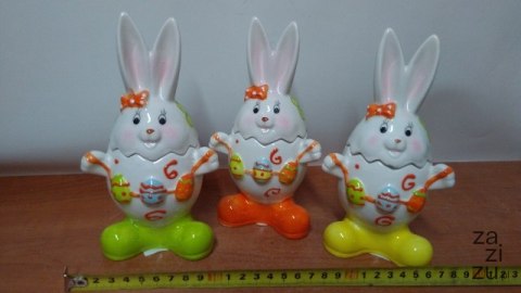 Pojemnik ceramiczny na jajko zamykany ZAJĄC Pojemnik ceramiczny na jajko zamykany ZAJĄC