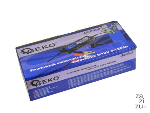 Prostownik elektroniczny-ładowarka 6/12V 4-12Ah G80008 Prostownik elektroniczny-ładowarka 6/12V 4-12Ah G80008