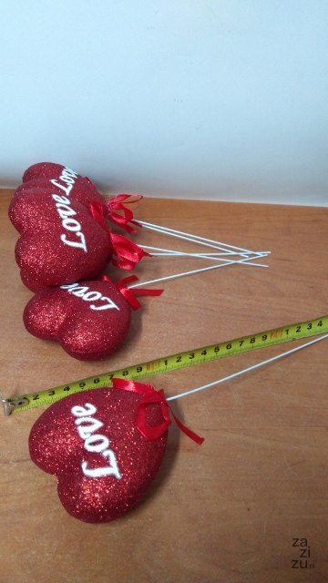 Serca na piku 6szt. LOVE | VAA-17116 Serca na piku 6szt. LOVE | VAA-17116