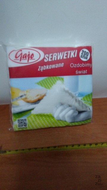 Serwetki ząbkowane białe 15x15 A'200 SG-0001 Serwetki ząbkowane białe 15x15 A'200 SG-0001