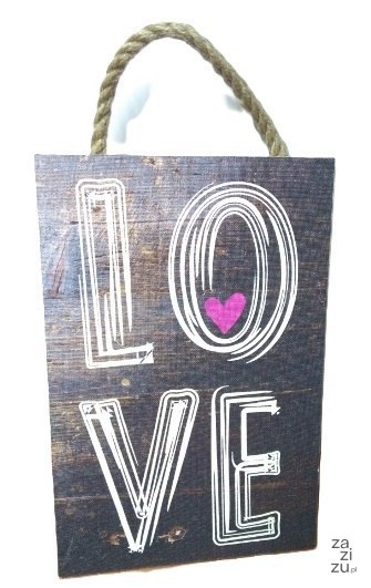 Tabliczka do zawieszenia LOVE 20 x 30 cm Tabliczka do zawieszenia LOVE 20 x 30 cm