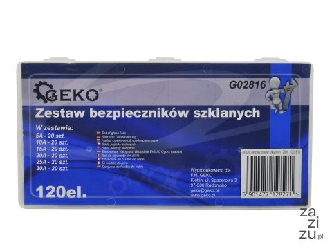 Zest.bezpieczników szklanych 120el. G02816 Zest.bezpieczników szklanych 120el. G02816