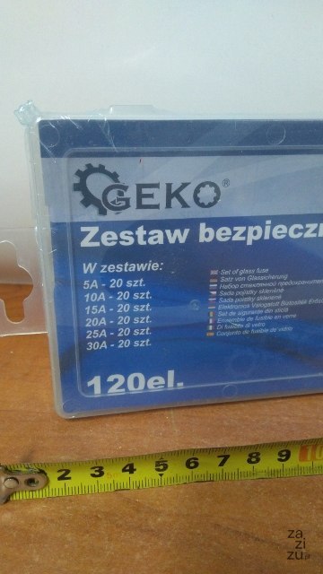 Zest.bezpieczników szklanych 120el. G02816 Zest.bezpieczników szklanych 120el. G02816