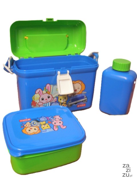 Zestaw piknikowy lunch box dziecięcy + bidon Zestaw piknikowy lunch box dziecięcy + bidon