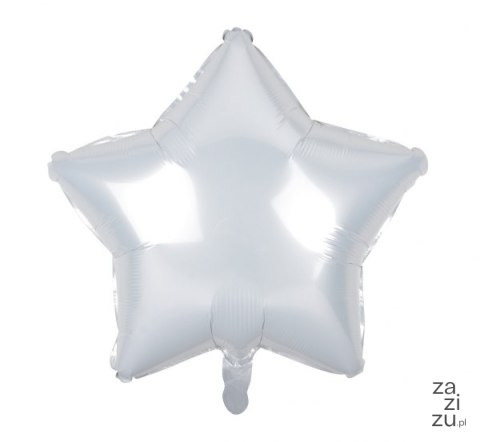 Balon GWIAZDA BIAŁA 19'' ok. 48cm | HS-G19BL Balon GWIAZDA BIAŁA 19'' ok. 48cm | HS-G19BL