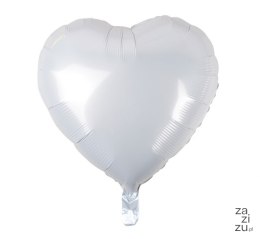 Balon SERCE BIAŁE 18'' 46cm | HS-S18BL