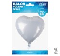 Balon SERCE BIAŁE 18'' 46cm | HS-S18BL