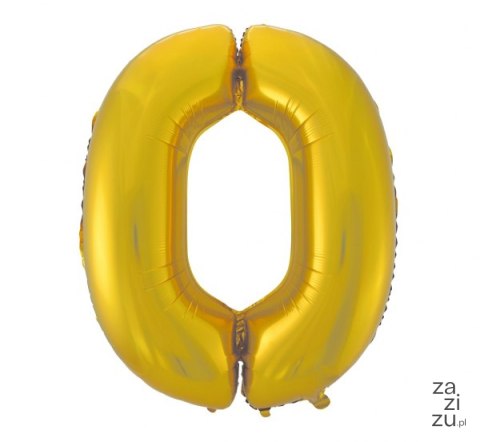 Balon cyfra 0 złota 45'' 92cm | HS-C45ZM0 Balon cyfra 0 złota 45'' 92cm | HS-C45ZM0