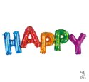 Balon foliowy napis HAPPY 92cm | HS-NHP47