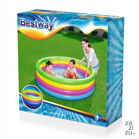 Basen dmuchany 4ringi 157x46cm BESTWAY | 51117 Basen dmuchany 4ringi 157x46cm BESTWAY | 51117