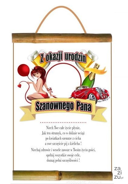 Dyplom URODZINY Szanownego Pana do wpisania Dyplom URODZINY Szanownego Pana do wpisania