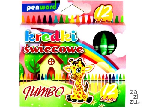 Kredki świecowe 12szt. JUMBO Kredki świecowe 12szt. JUMBO