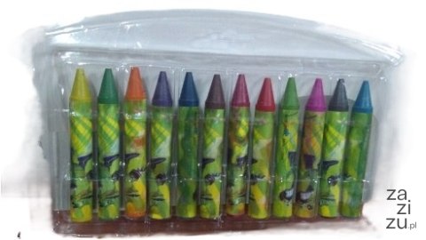 Kredki świecowe - JUMBO 12szt 10176