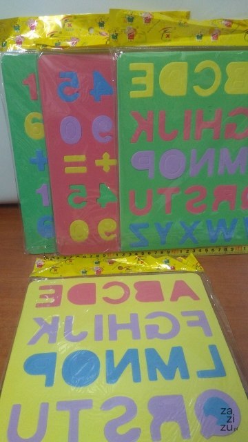 Puzzle piankowe LITERKI / CYFERKI Puzzle piankowe LITERKI / CYFERKI