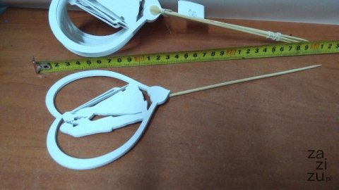 Serce na piku 6szt ŚLUB Młoda Para 8cm Serce na piku 6szt ŚLUB Młoda Para 8cm