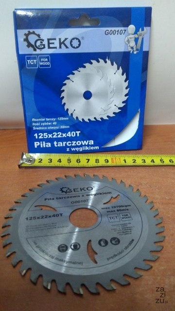 Tarcza do drewna 125 x 22 x 40T G00107 Tarcza do drewna 125 x 22 x 40T G00107