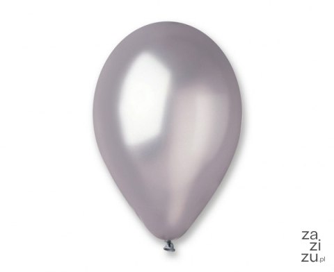 Balony 100szt SREBRNE METALIZOWANE 30 cm GM110/38 Balony 100szt SREBRNE METALIZOWANE 30 cm GM110/38
