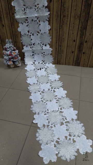 Bieżnik haftowany 30x180cm | QFH18-05 Bieżnik haftowany 30x180cm | QFH18-05