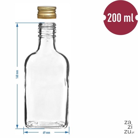 Butelka 200ml na wódkę 10szt. | 631410 Butelka 200ml na wódkę 10szt. | 631410