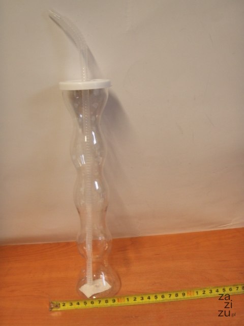 Butelka plastikowa 28cm ze słomką Butelka plastikowa 28cm ze słomką