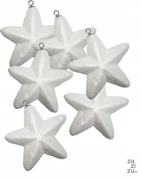 Gwiazdki styropianowe 6szt. 7,5cm | AS-580 Gwiazdki styropianowe 6szt. 7,5cm | AS-580