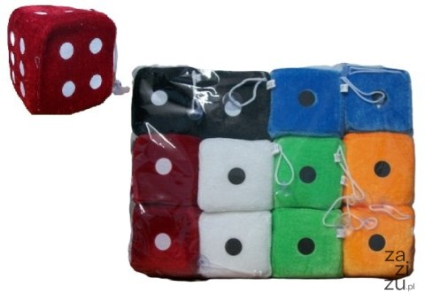 Kostka pluszowa 7x7 cm zawieszka na przylepiec 12szt MJ-304-3 Kostka pluszowa 7x7 cm zawieszka na przylepiec 12szt MJ-304-3