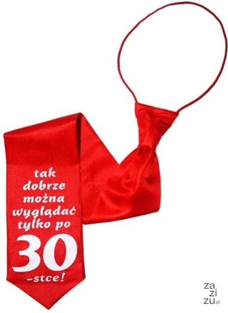 Krawat URODZINY ''30'' Krawat URODZINY ''30''