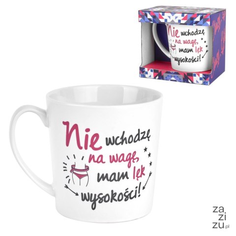 Kubek CRAZY GIRL NBC - nie wchodzę na wagę ... 480ml Kubek CRAZY GIRL NBC - nie wchodzę na wagę ... 480ml