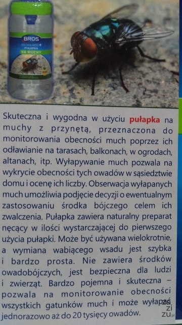 Pułapka na muchy - zielona moc BROS Pułapka na muchy - zielona moc BROS