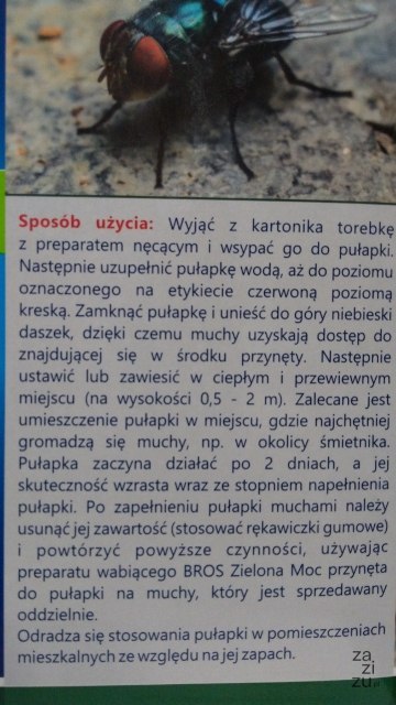 Pułapka na muchy - zielona moc BROS Pułapka na muchy - zielona moc BROS
