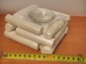 Świecznik biały na tea light 4 SZT TG13123