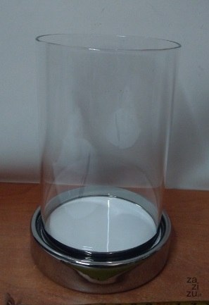 Świecznik szklany z kloszem 17cm HTRD9776 Świecznik szklany z kloszem 17cm HTRD9776