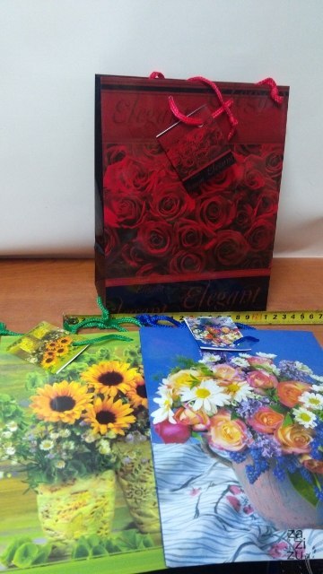 Torebka prezentowa 12szt. 18x22 KWIATY | PL-2 Torebka prezentowa 12szt. 18x22 KWIATY | PL-2