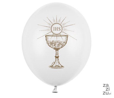 Balony Komunia 30cm 50szt. IHS Pastel Pure White | SB14P-111-008 Balony Komunia 30cm 50szt. IHS Pastel Pure White | SB14P-111-008