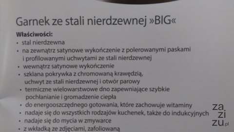 Garnek ze stali nierdzewnej z pokrywką SSW BIG 20l | 400127 fi-30 VITALO Garnek ze stali nierdzewnej z pokrywką SSW BIG 20l | 400127 fi-30 VITALO