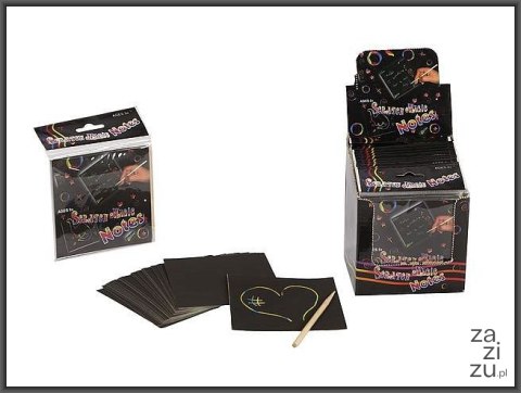 Karteczki notes zdrapywanki + patyczek Karteczki notes zdrapywanki + patyczek