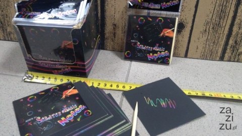 Karteczki notes zdrapywanki + patyczek Karteczki notes zdrapywanki + patyczek