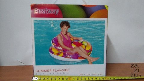 Koło do pływania z oparciem 1,18cm BESTWAY 43186 Koło do pływania z oparciem 1,18cm BESTWAY 43186