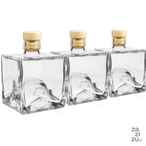 Komplet butelek 3szt. do nalewek 250ml BRUNO | 6317 Komplet butelek 3szt. do nalewek 250ml BRUNO | 6317