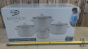 Komplet garnków 4szt. + pokrywki 16/18/20/22cm indukcja EMALIA 3D