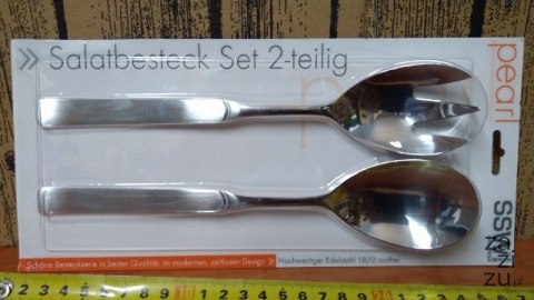 Komplet łyżek do sałatki na blistrze PEARL Komplet łyżek do sałatki na blistrze PEARL