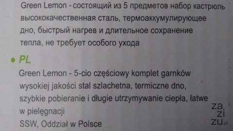 Kpl. garnków 5-el 1,7l / 2,8l / 1,5l Kpl. garnków 5-el 1,7l / 2,8l / 1,5l
