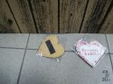 Magnes 5szt. serce BABCIA 9,5cm mix | P828