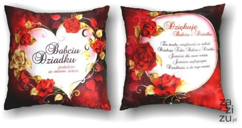 Poduszka BABCIA i DZIADEK kolor wspólna 35x35 Poduszka BABCIA i DZIADEK kolor wspólna 35x35