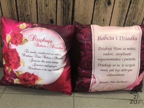 Poduszka BABCIA i DZIADEK kolor wspólna 35x35 Poduszka BABCIA i DZIADEK kolor wspólna 35x35