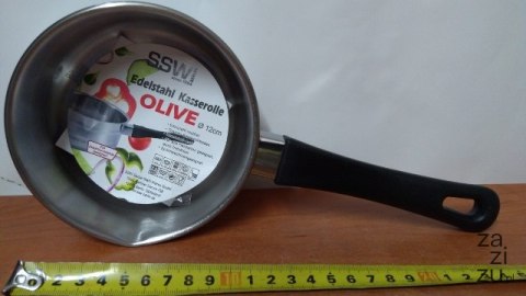 Rondel stalowy 12cm z rączką OLIVE 431113 Rondel stalowy 12cm z rączką OLIVE 431113